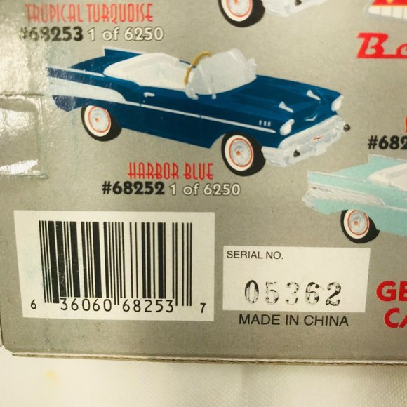 Gearbox 1997 Vintage 1957 Chevy Bel Air Convertible Serial #05362 Pedal Car New - Picture 8 of 10